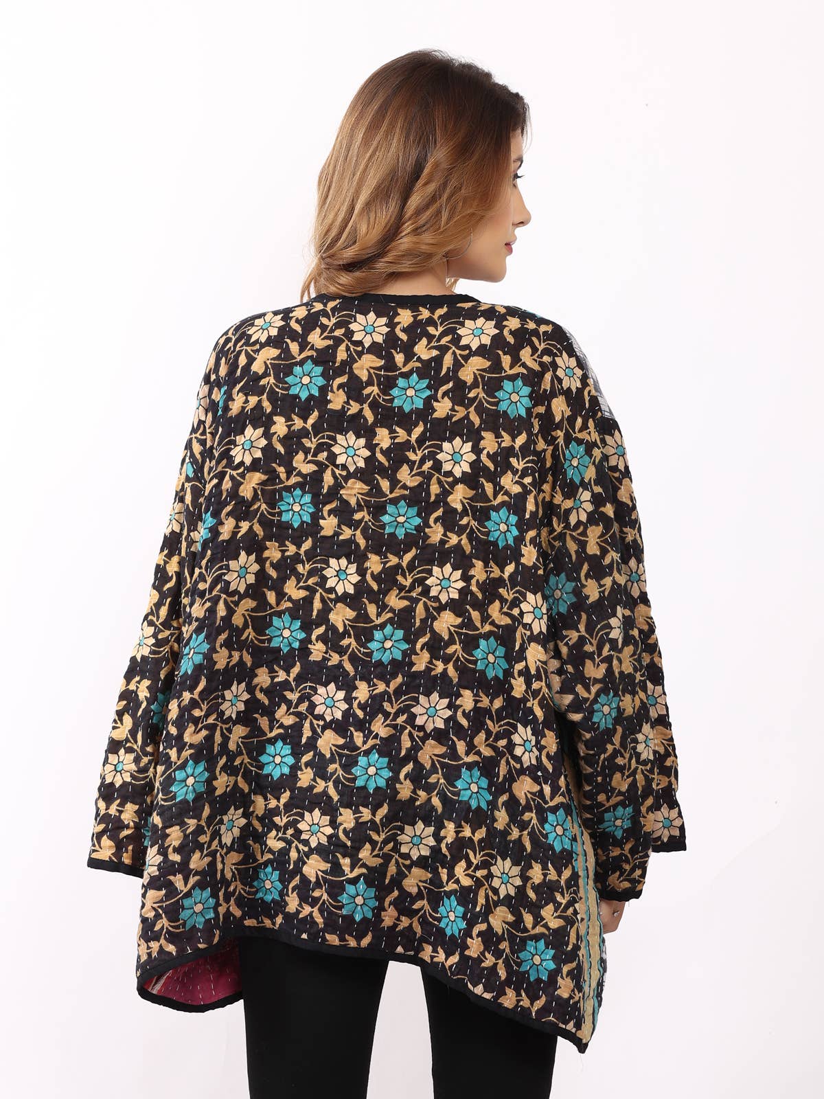 Wevez - Wholesale Jacket - Women's - Women's Kantha Kimono Printed Jacket Wholesale Lot Assorted16