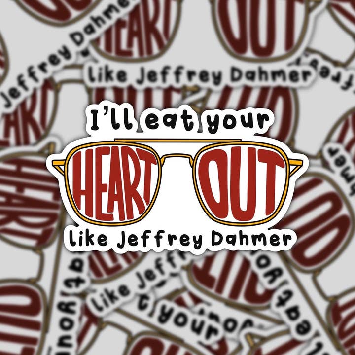 kbs design space - Vente Autocollant - Lunettes Jeffrey Dahmer2