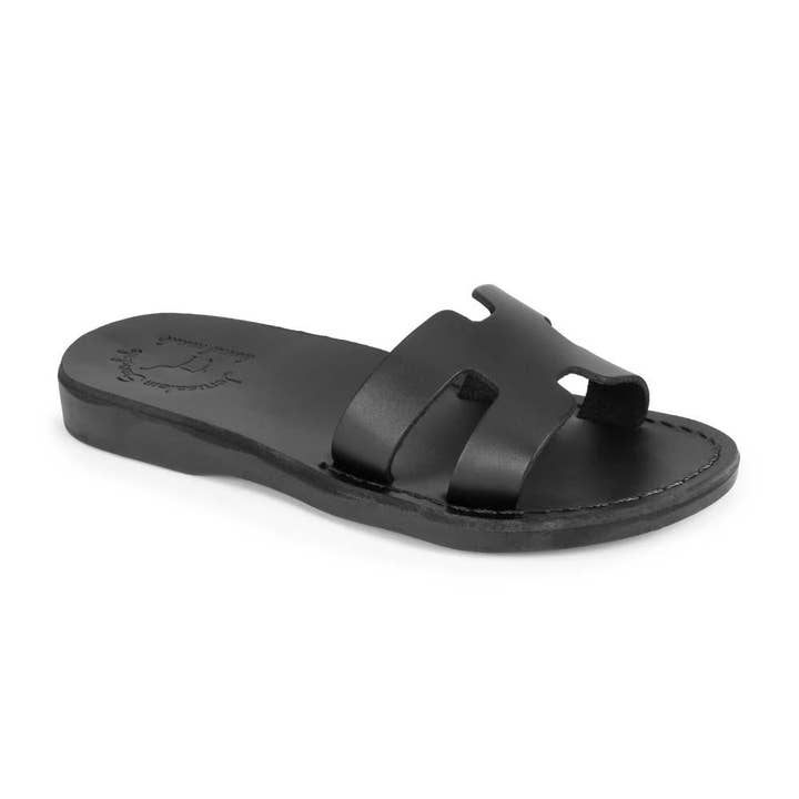 Anna - Slide Sandalen | Schwarz für den Großhandel von Jerusalem Sandals