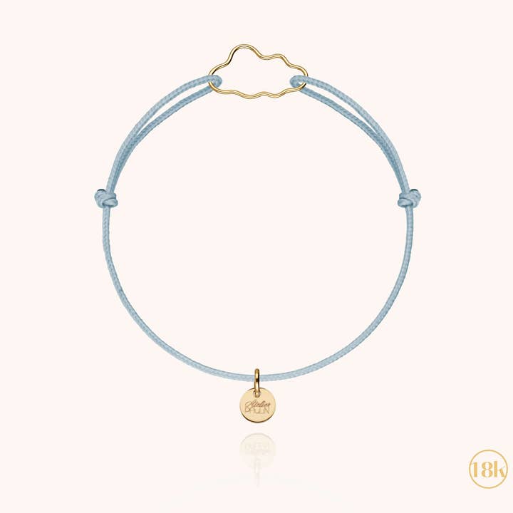 Bracelet Cordon Enfant Petit Nuage pour la vente par Atelier Paulin