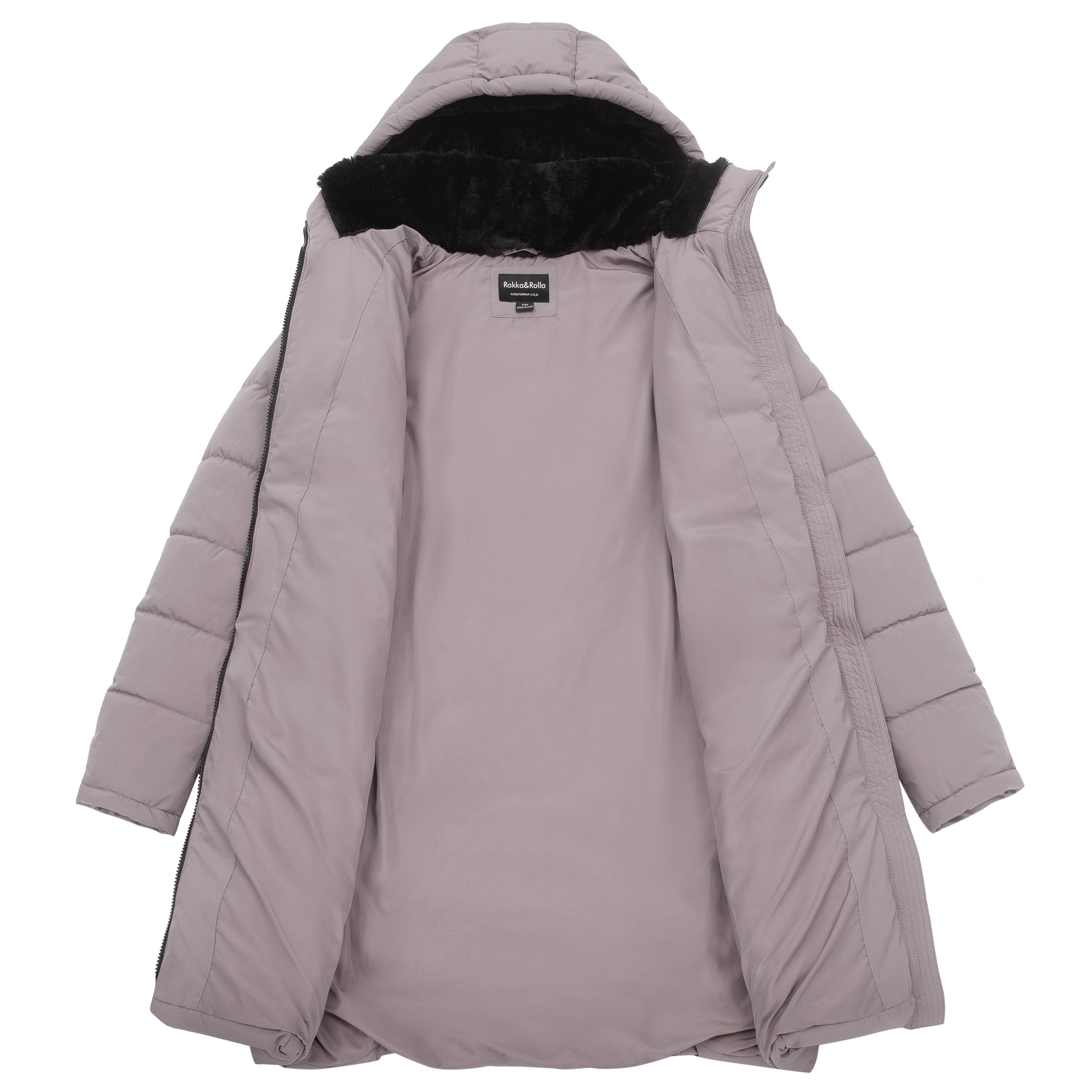 Rokka & Rolla - Wholesale Coat - Women's - Women's Heavy Long Winter Coat Parka Jacket36