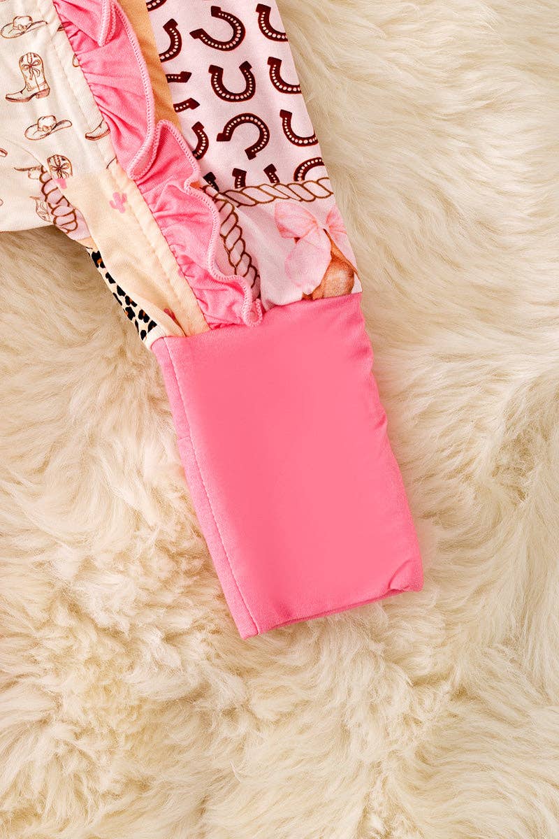 Kids Charm Online - Wholesale Clothing Set - Baby - 🎍Bamboo western baby onesie with matching headband. RPG52354 SOL3