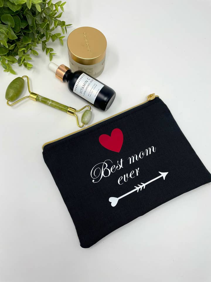 Bästa mamma någonsin kosmetisk väska, mamma Makeup Bag, Mödrar dag gåva för wholesale av OMMO Designs