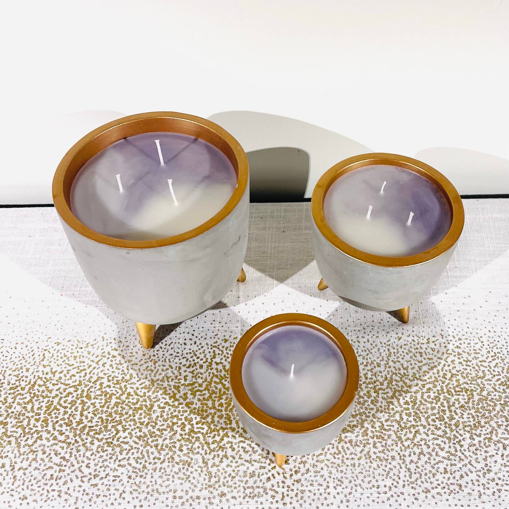 .AVPV. Studio - Wholesale Jar/Filled Candle - Concrete Copper Candle / Flowerpot16