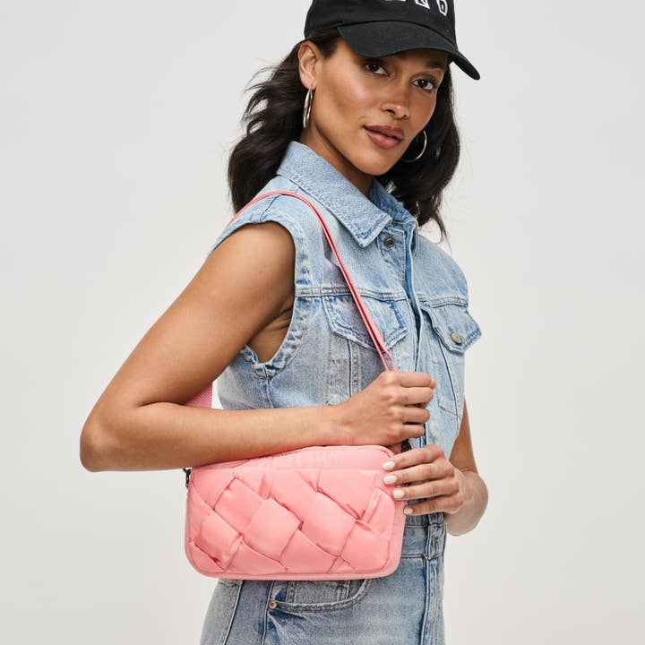 Sol and Selene – bolsa tiracolo - Mulher por atacado – Inspiração - Bolsa a Tiracolo de Nylon Entrançado
