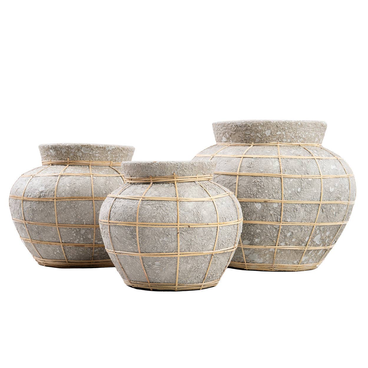 Bazar Bizar Living - Wholesale Vase - The Belly Vase - Concrete Natural - S5