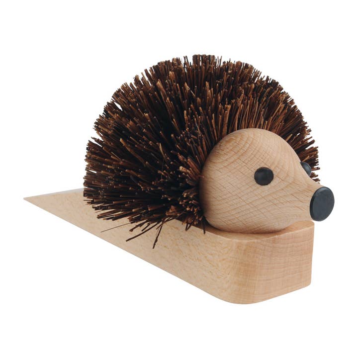 REDECKER Door Stopping Hedgehog 10" Beechwood for wholesale by Port-Style Enterprises Inc.