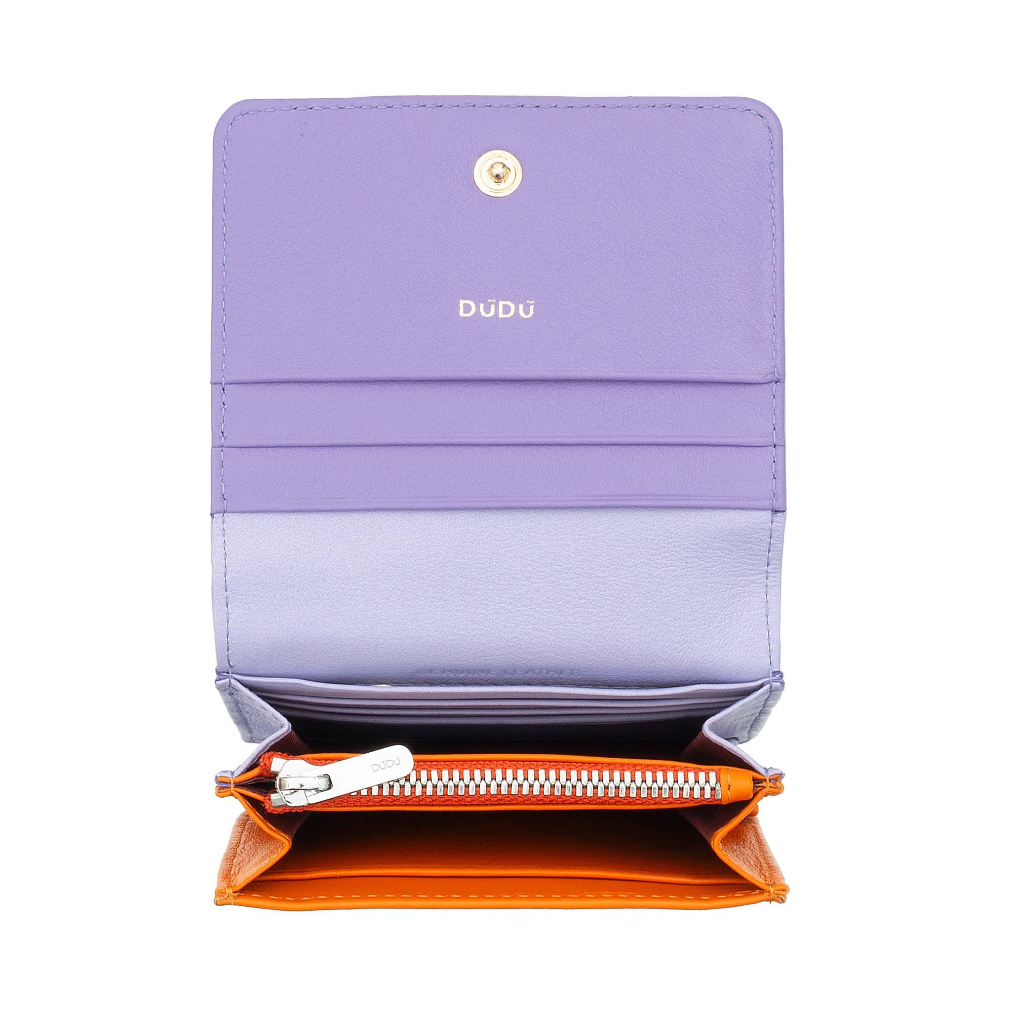 dudu - Wholesale Wallet - Women's - Dudu Women'S Small Leather Wallet With Snap Provence lilac4