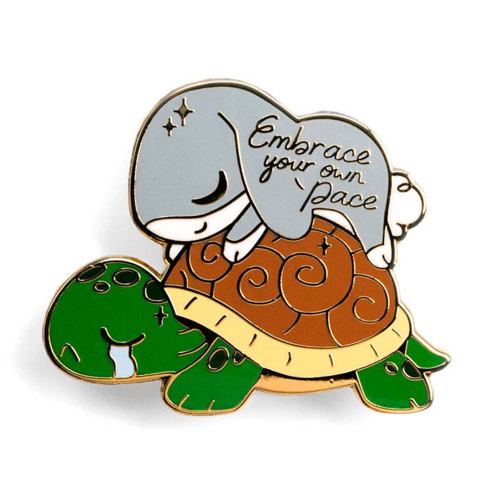 Flair Fighter - Venta al por mayor Botón/prendedor - Pin esmaltado de conejo y tortuga, regalo del día del padre, conejo0