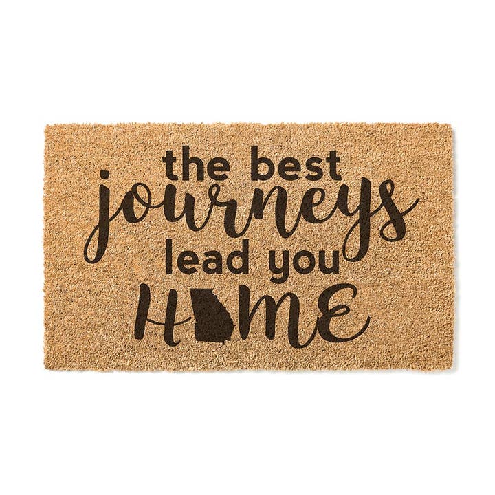 18x30 Coir Doormat Best Journeys Lead Georgia for wholesale by Kindred Hearts