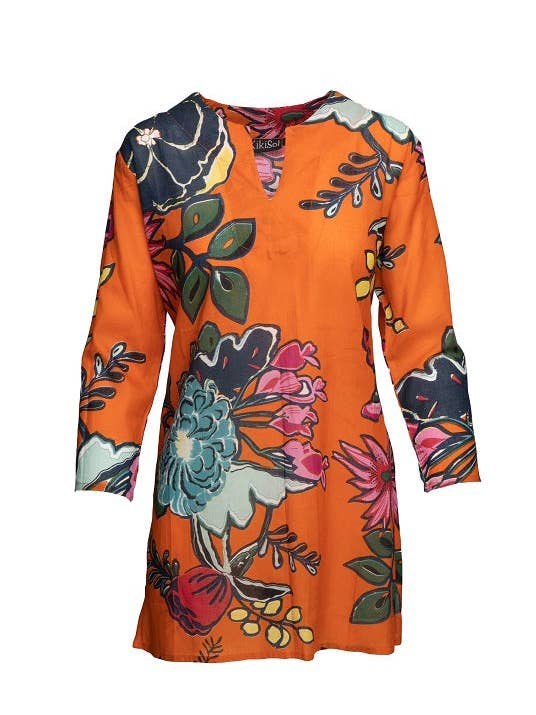 Orange Kailua KikiSol Tunic for wholesale by KikiSol