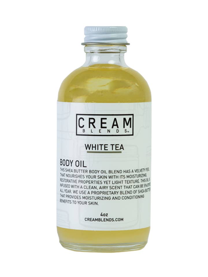 White Tea Body Oil *DROPPERS ON BACKORDER for wholesale by CREAM BLENDS