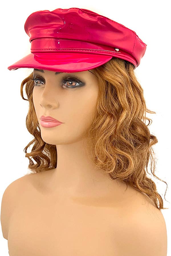 ROUGE Chapeau de journaliste Patent Fashion en vente sur Faire