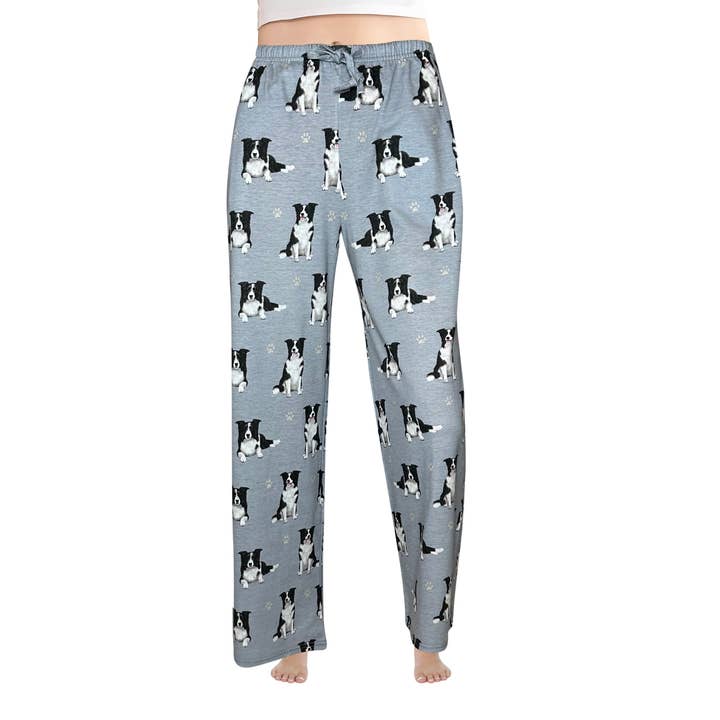 Pantaloni da pigiama Border Collie - Pantaloni da pigiama per amanti degli animali domestici per la vendita all'ingrosso da parte di E&S Pets