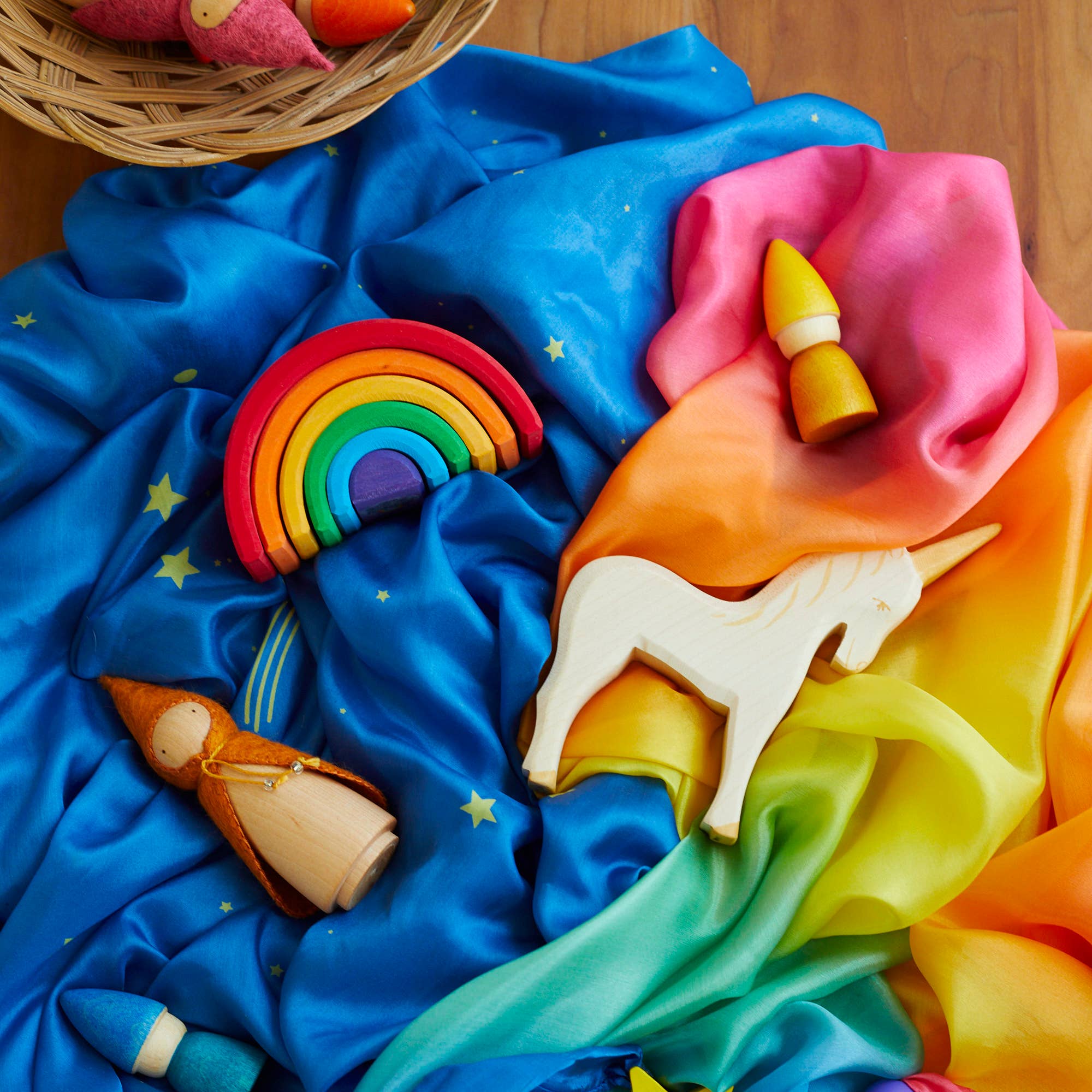 Wonderheart - Wholesale Wood Toy - Kids - Orange Wooden Gnome14