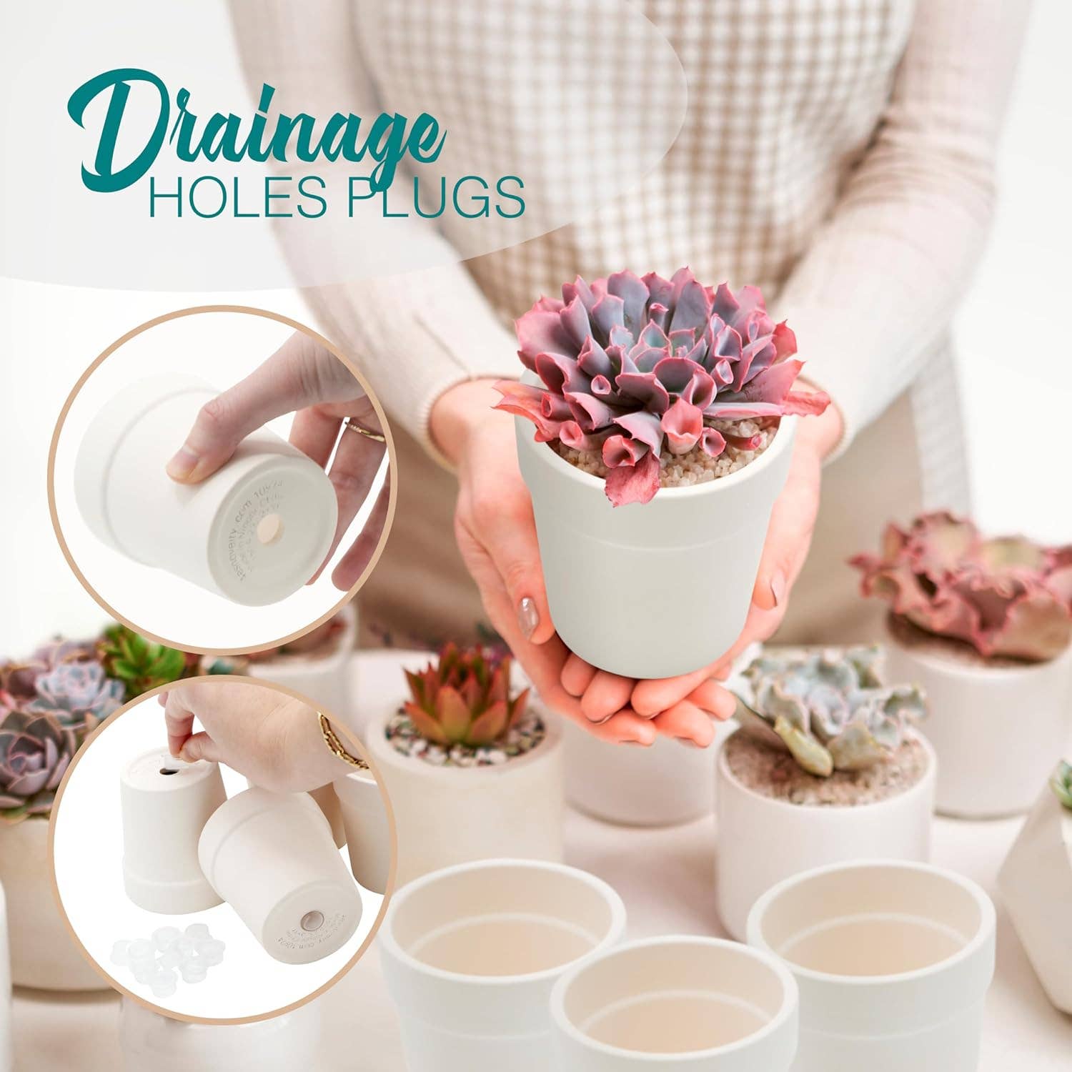 4E's Novelty - Wholesale Plant Pot - 12-pcs Ceramic Flower Pot - Mini Terracotta, Small Clay Pots for Plants, Paintable Flower Pots for Kids3