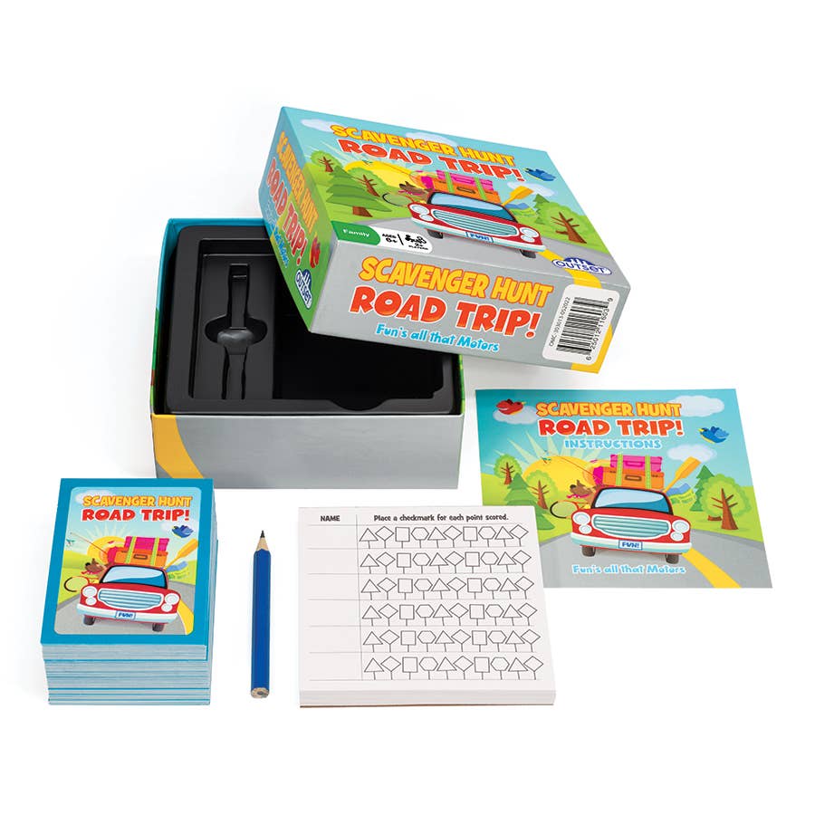 Outset Games and Cobble Hill Puzzles - Wholesale Card Game - Scavenger Hunt Road Trip Card Game