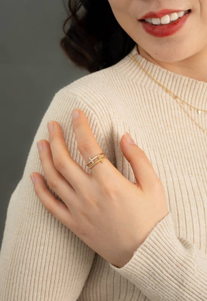 Starfish Project, Inc - Wholesale Multi-Stone Ring - Golden Cross Serenity Ring1