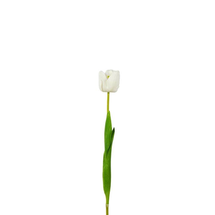 Tulip Artificial Soft Touch 50cm - White for wholesale by Wildflowers by Floriette