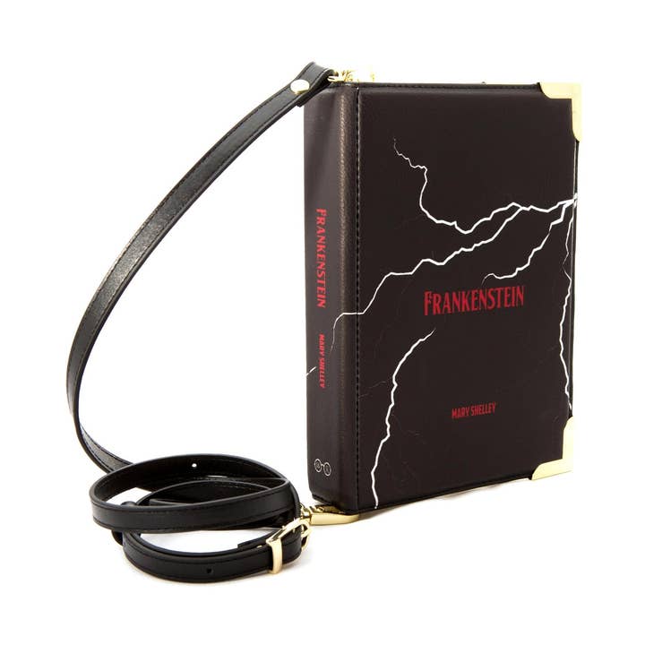 Frankenstein Black Book Handbag Crossbody Portemonnaie für den Großhandel von Well Read Company