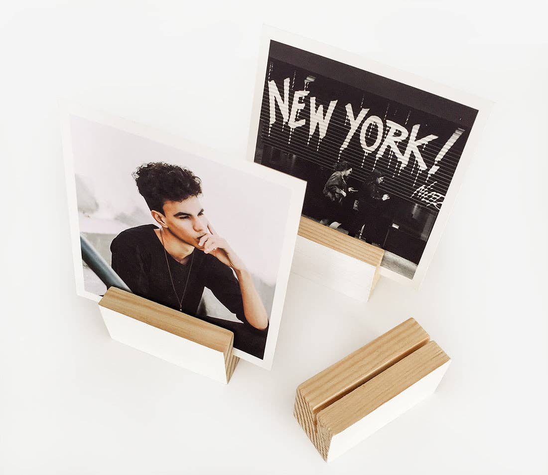 Wooden Objects Co - Wholesale Picture Frame Stand - White Block Wooden Photo Holder, Wood Picture Stand5