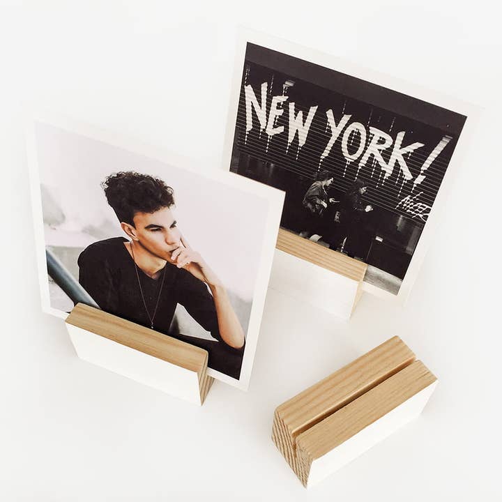 Wooden Objects Co - Wholesale Picture Frame Stand - White Block Wooden Photo Holder, Wood Picture Stand5