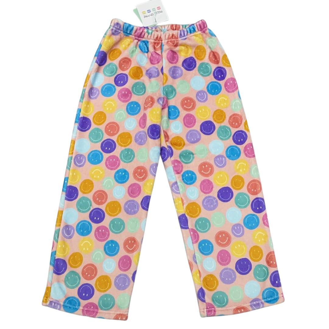 Macaron + Me - Wholesale Pants - Kids - Plush Pants-Smiles0
