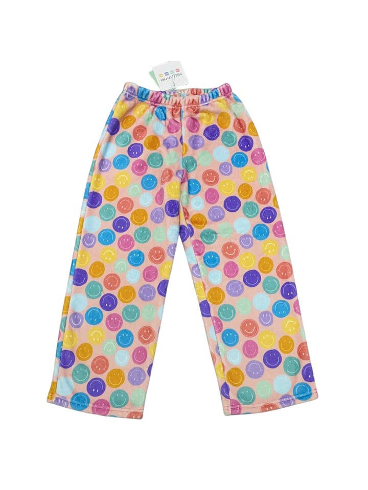Macaron + Me - Wholesale Pants - Kids - Plush Pants-Smiles