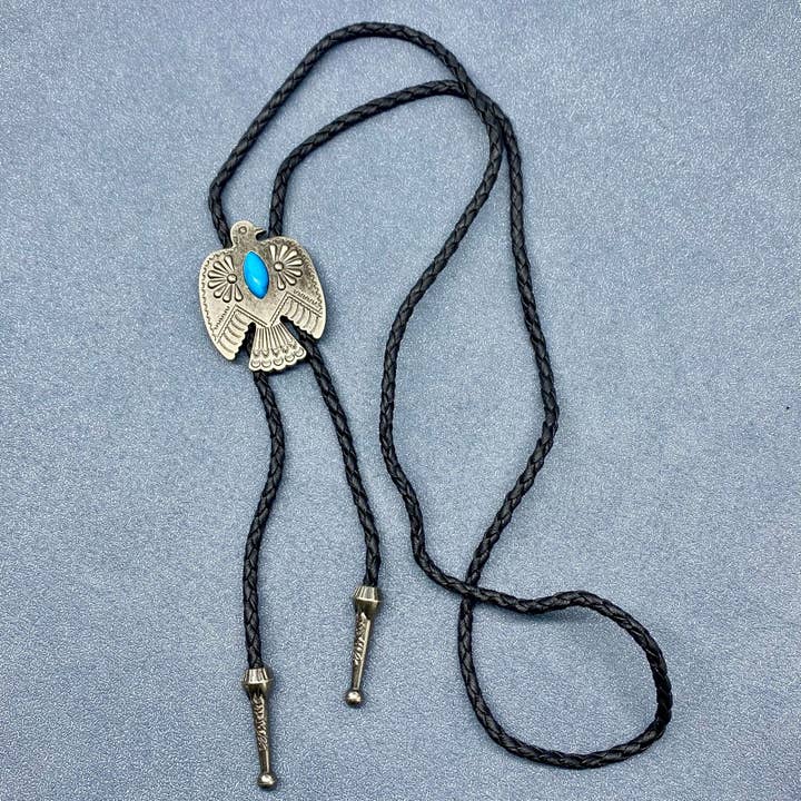 Thunderbird Charm Artificial Leather Poirot Rope Necklace for wholesale by Mio Queena