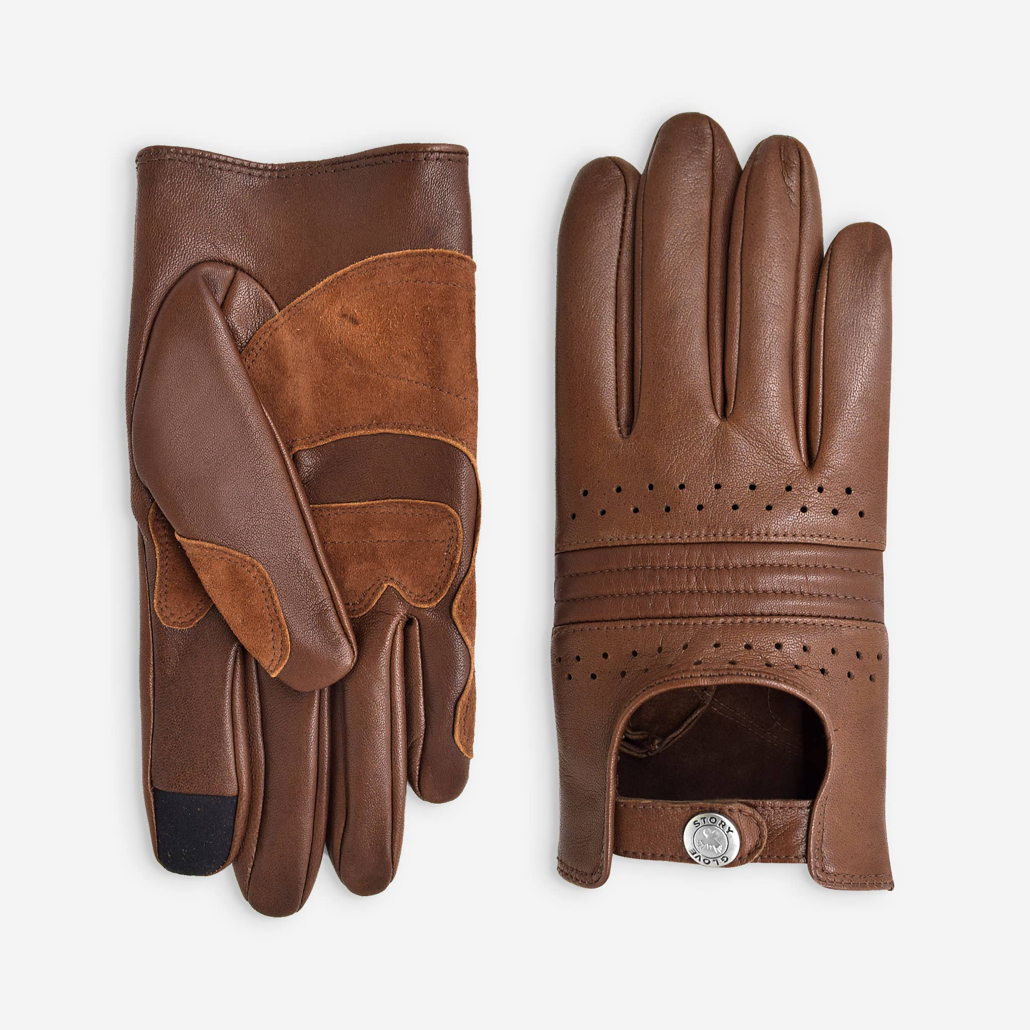 Glove Story - Wholesale Gloves - Men's - Men's leather bike/scooter gloves-Tactile-60016M1