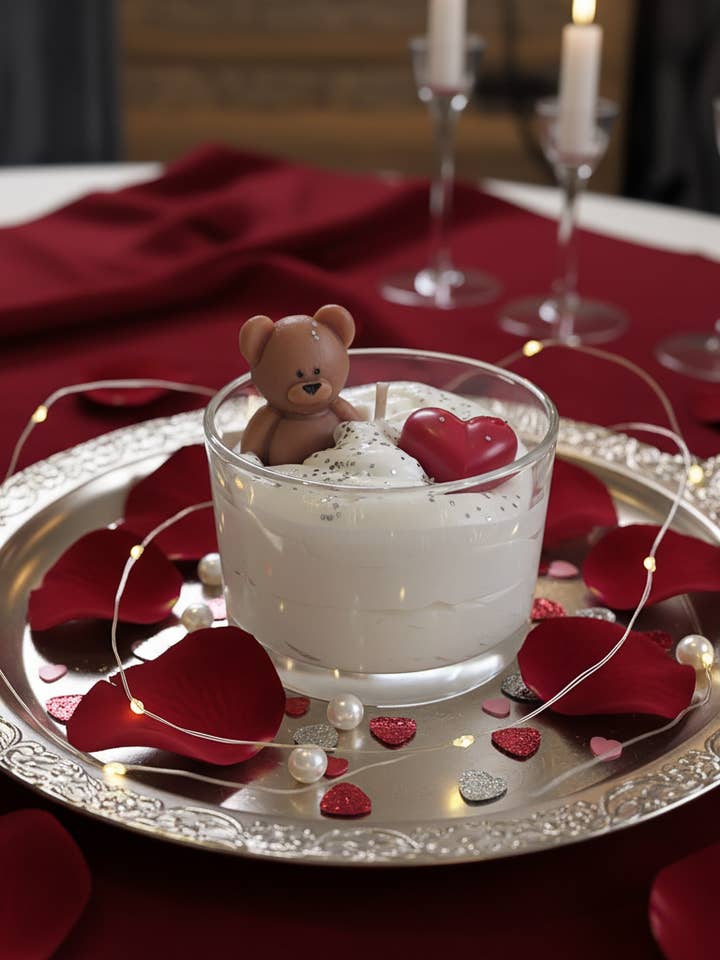 Love Bear Candle for wholesale by Les bougies Burgondes