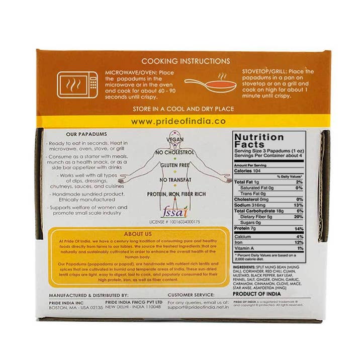 PRIDE INDIA BRANDS - Wholesale Puffed Snack - Tikka Curry Papadum Lentil Crisp2