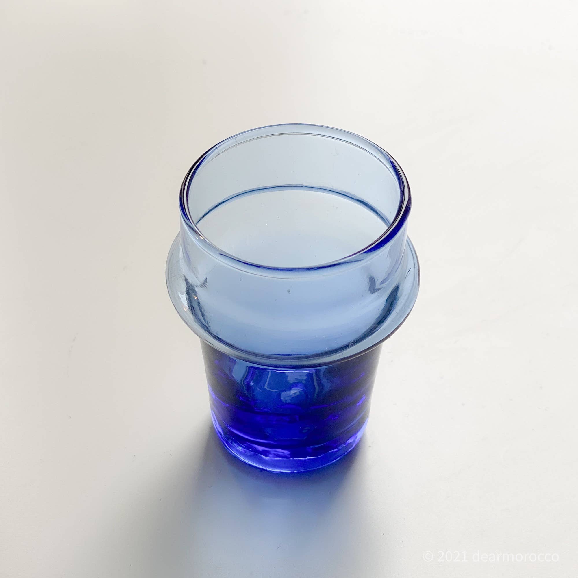 dear Morocco - Vente Verre/tasse - Verre à thé marocain recyclé BELDI bleu6