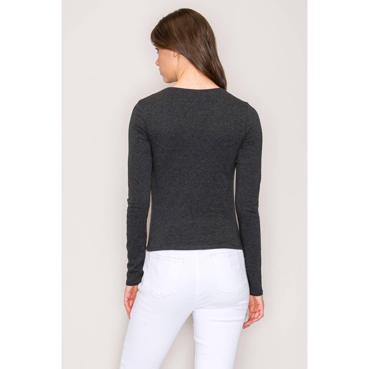 Popular 21 - Wholesale Knit Top - Women's - Double Layer Cotton Long Sleeves Top3