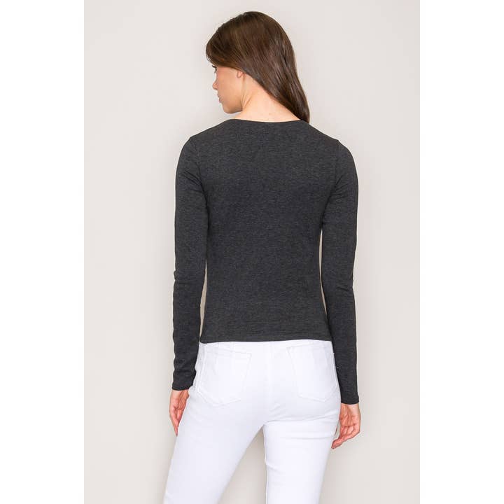 Popular 21 - Wholesale Knit Top - Women's - Double Layer Cotton Long Sleeves Top3