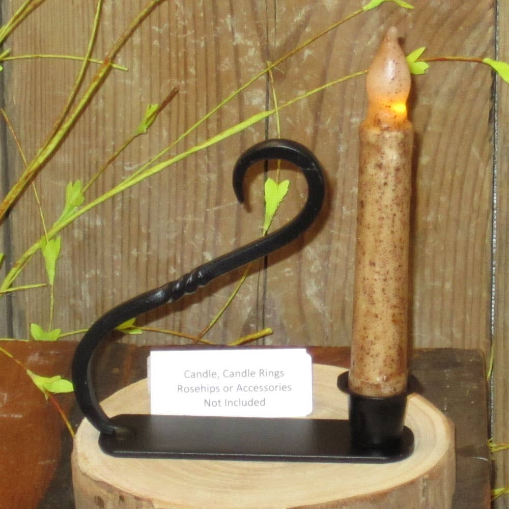 A.T. Imports - Wholesale Candle Holder - Black Handle Taper holder1