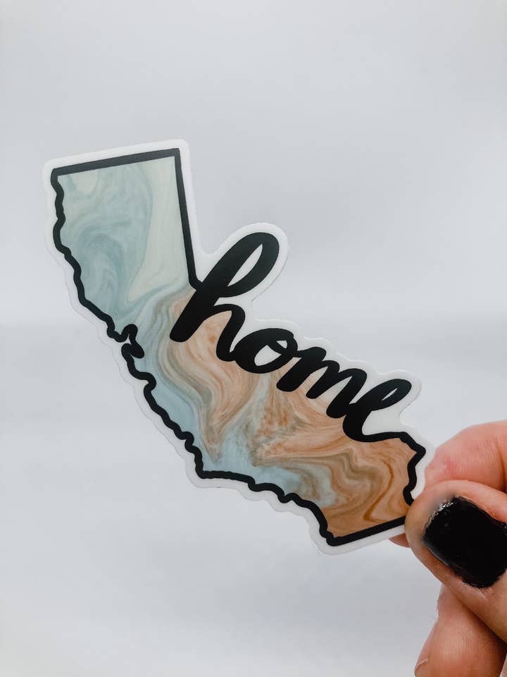 Sticker voor thuis in de staat Californië voor wholesale door Alyse Yvonne Designs