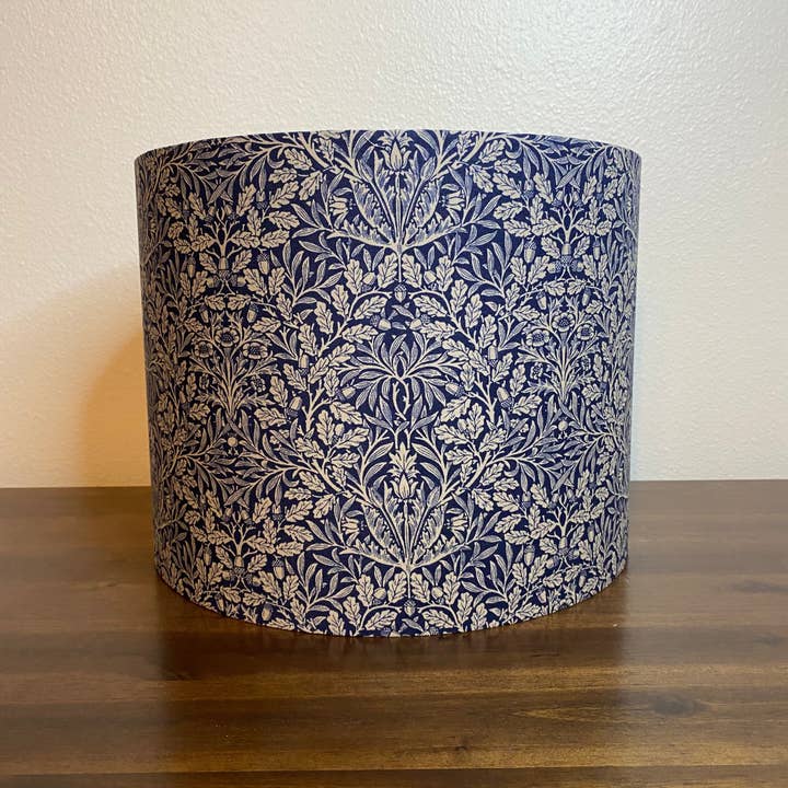 LouSeal Handmade Lampshades - Wholesale Lamp Shade - William Morris Mineral Pure Acorn Ink Handmade Lampshade3