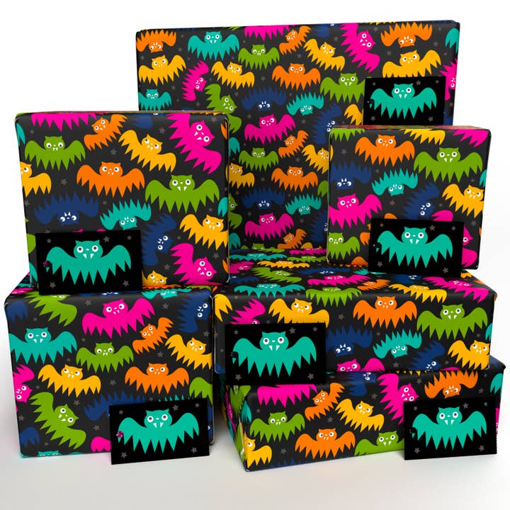 Haloween Bewildered Bats • ECO Friendly • UK Made for wholesale by Re-wrapped