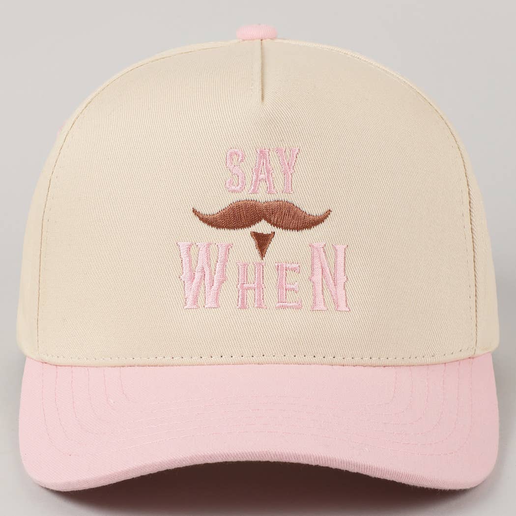 Fashion City - Wholesale Trucker Hat - Unisex - Say When  Mustache Tombstone Two-Tone Trucker Hat8