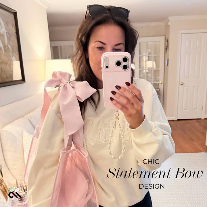 Case-Mate - Wholesale Tote Bag - Women's - Special Edition Bow Ballet Pink Jelly Tote7