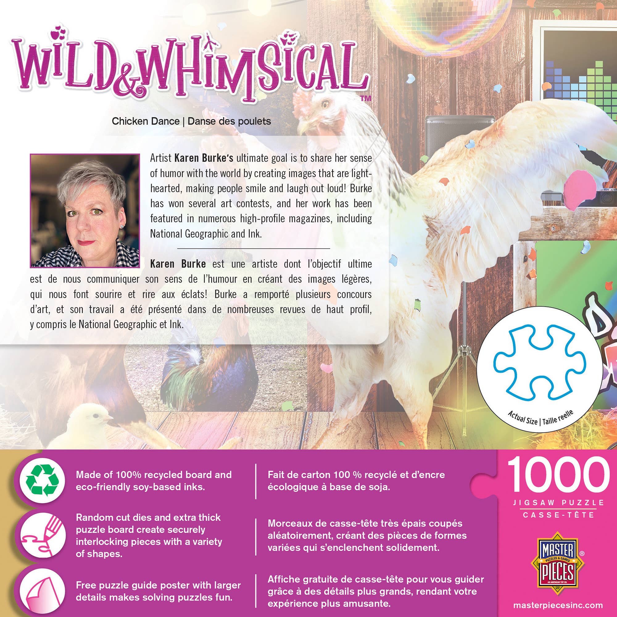 Masterpieces Puzzles - Wholesale Puzzle - Adult - Wild & Whimsical - Chicken Dance 1000 Piece Puzzle2