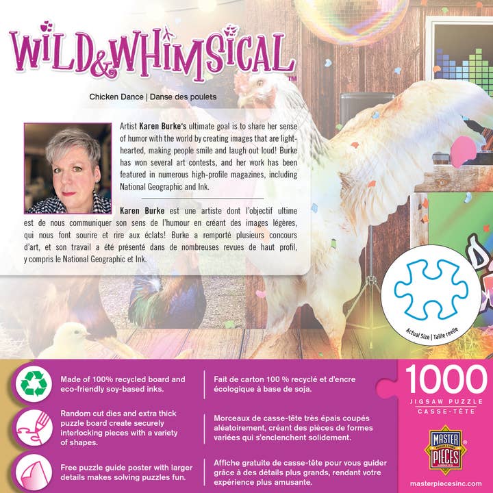 Masterpieces Puzzles - Wholesale Puzzle - Adult - Wild & Whimsical - Chicken Dance 1000 Piece Puzzle2