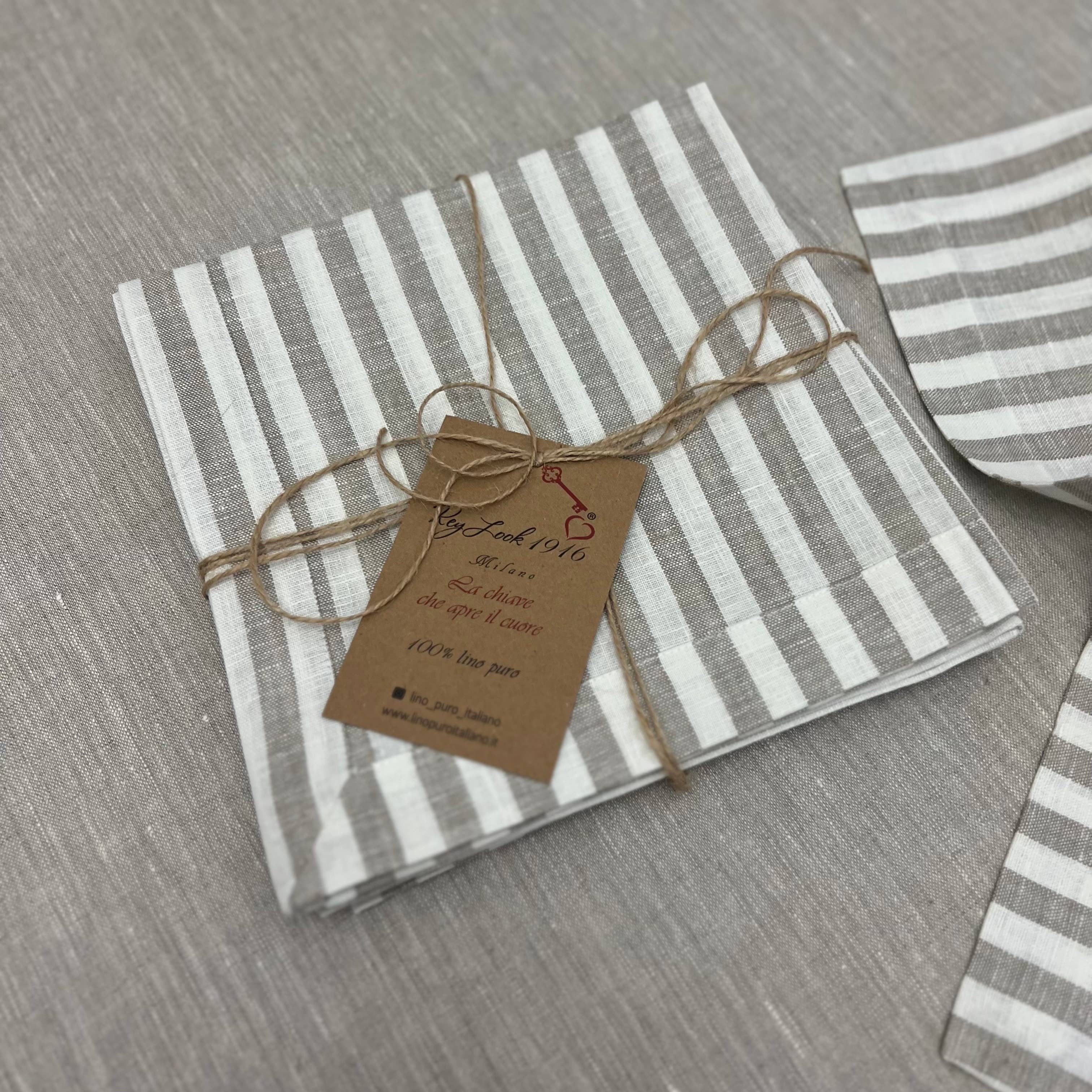 KEY LOOK1916 MILANO - Wholesale Dinner & Cloth Napkin - Linen napkins with frame5