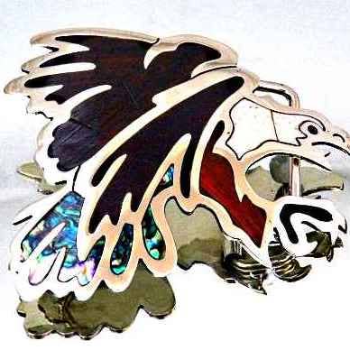 Western Bald Eagle Bæltespænde Produktionsdato: ca. 1997 for engroshandel hos Costello International