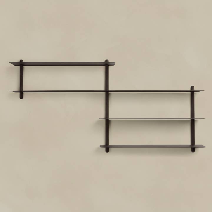 Studio Nordhaven - Wholesale Wall Mounted Shelf - NIVO Shelf Small B - black ash/black3