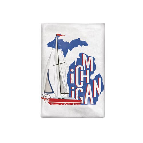 Mary Lake-Thompson Ltd. - Wholesale Tea Towel - Michigan State Bagged Towel0