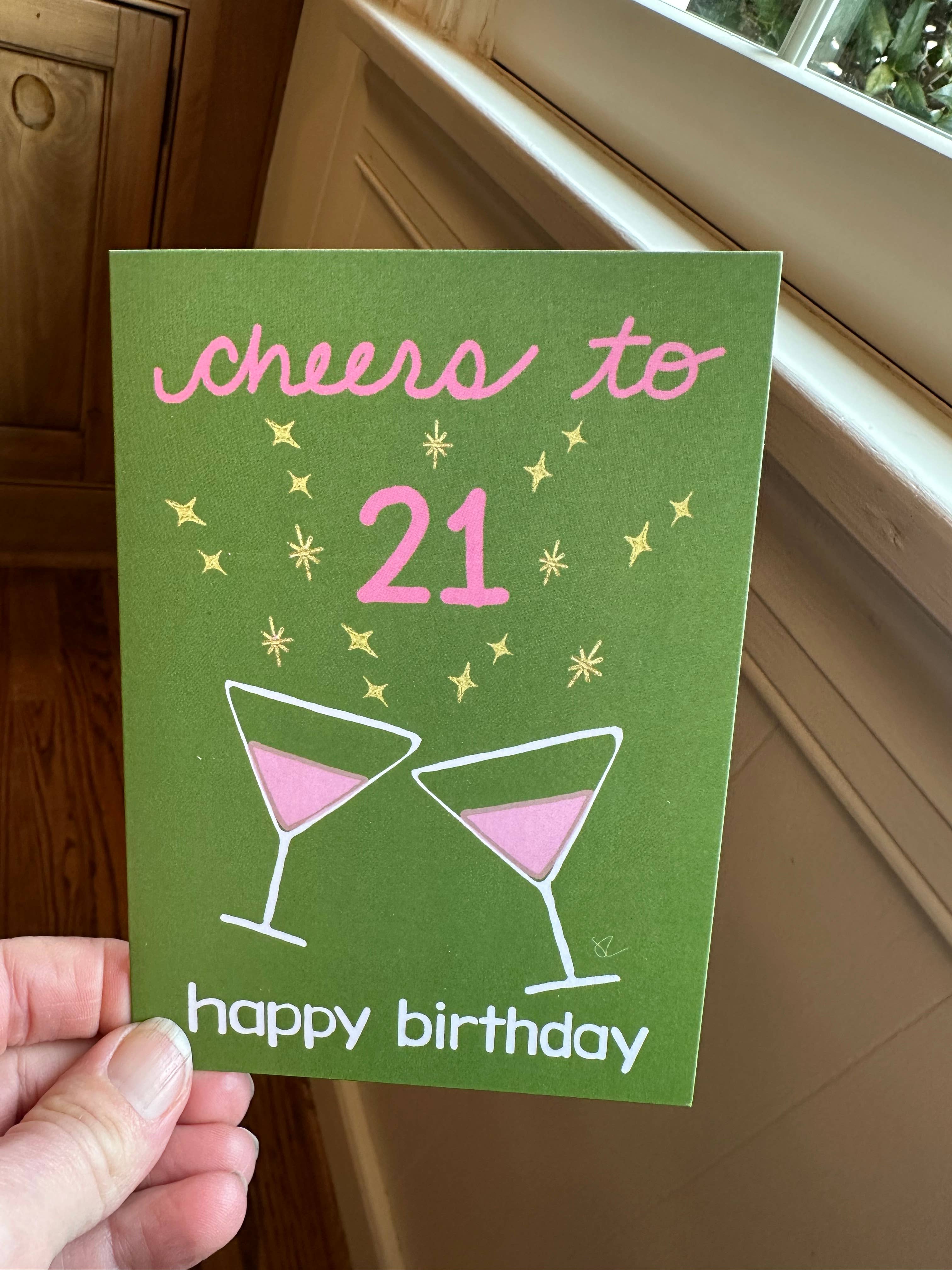 Citrus Daisy – Engroshandel Fødselsdagskort – 21 Skål Fødselsdag1