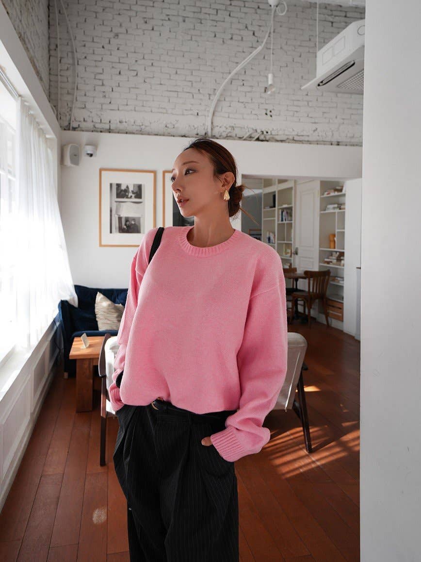 Little Light - Wholesale Knit Sweater - Women's - Soft Cashmere Blend Washable Knit Sweater Made in Korea10