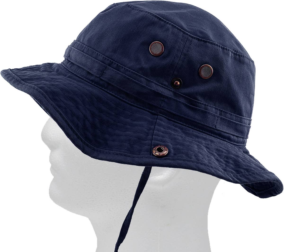 KBETHOS - Wholesale Bucket hat – Unisex - Solid Boonie Hat With String (Fitted)43